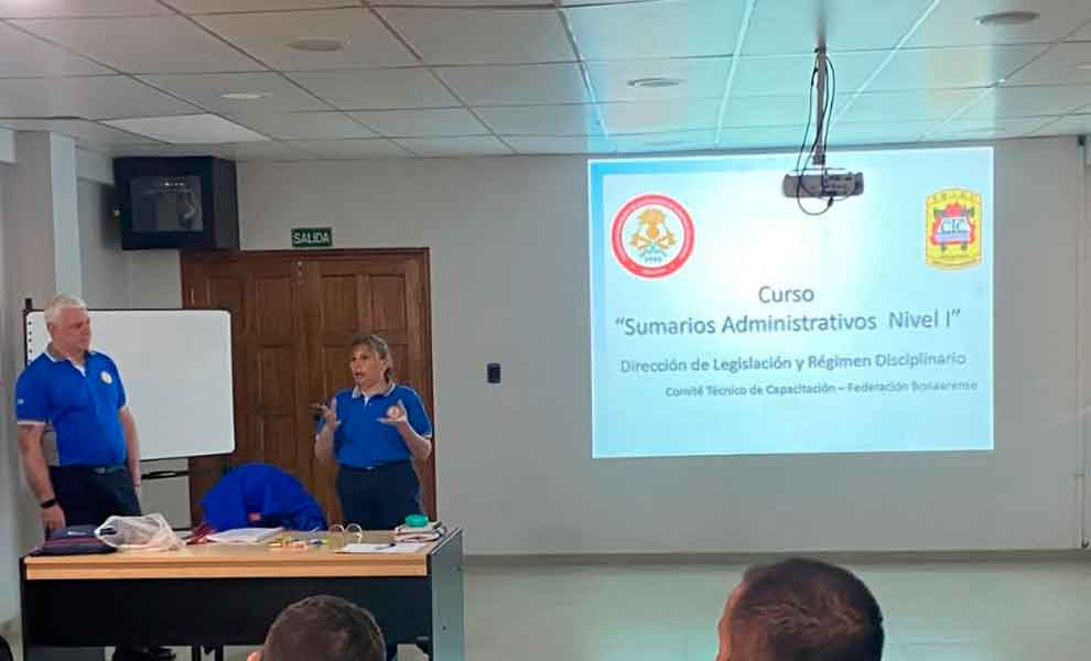 Curso de Sumarios Administrativos para las Regionales Operativas N° 1 y 2