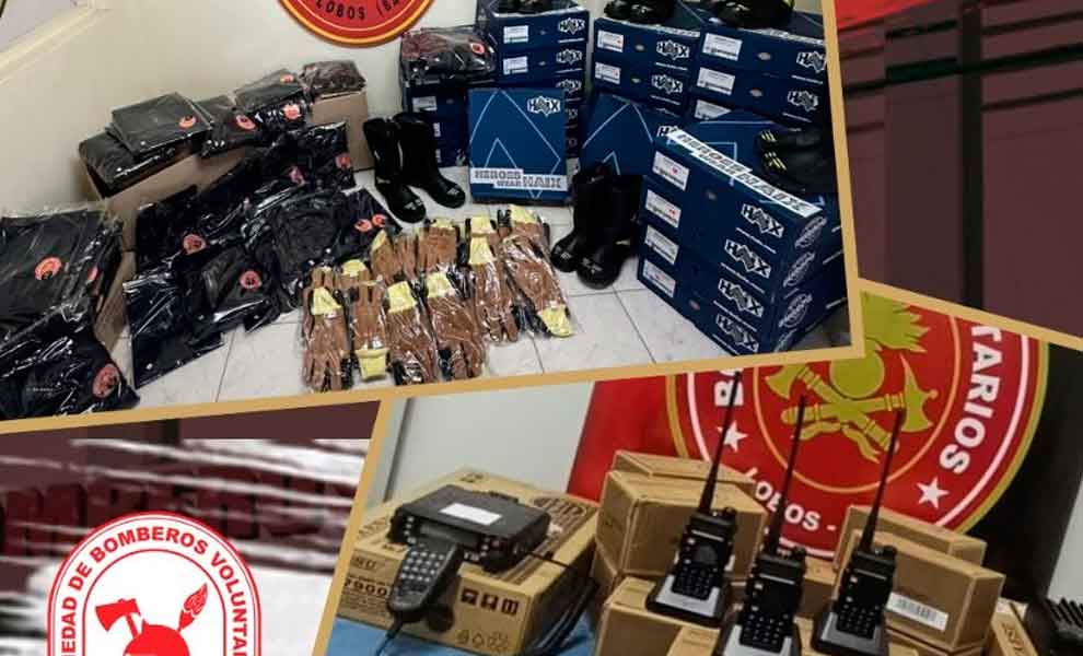 Bomberos Voluntarios de Lobos realizaron una importante inversión en indumentaria
