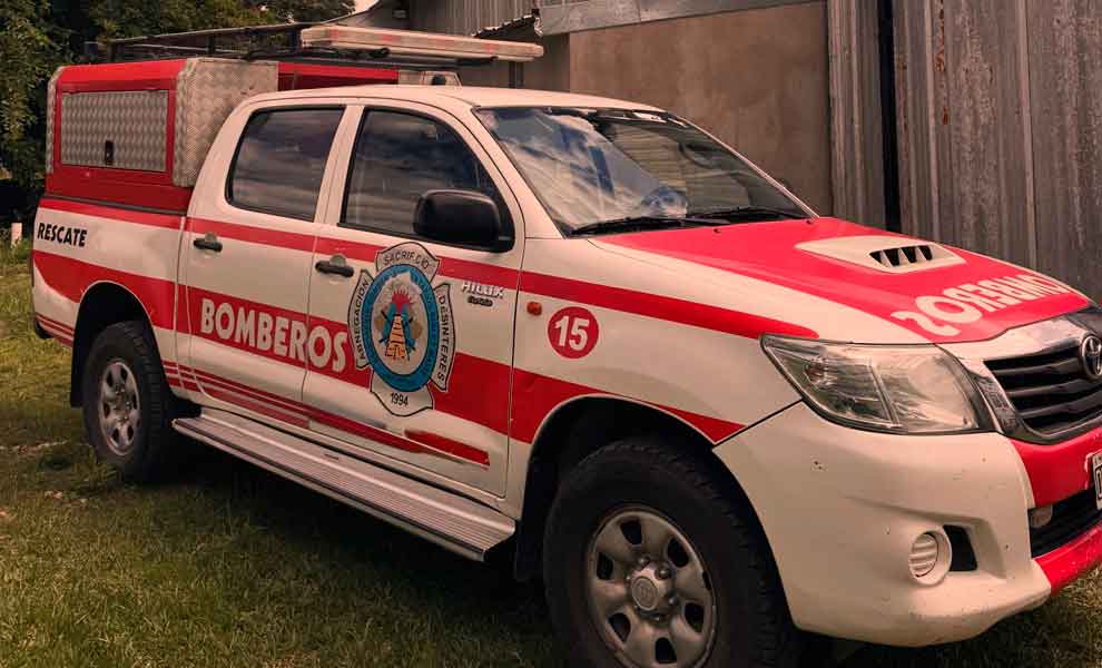 Bomberos Voluntarios de Pueblo Andino sumaron una unidad Toyota Hilux