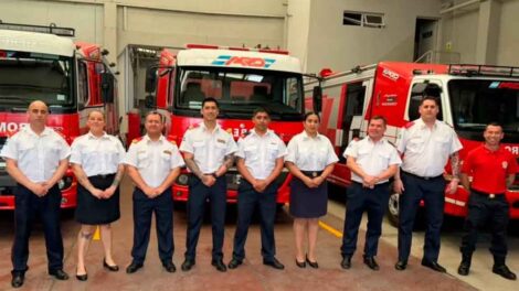 Bomberos Voluntarios de Puerto Madryn fue sede de una mesa de exámenes para ascensos