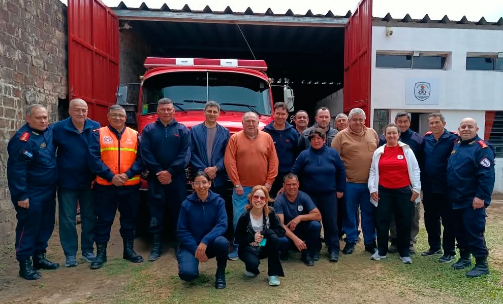Bomberos Voluntarios de Santa Rosa de Calchines recuperó su operatividad